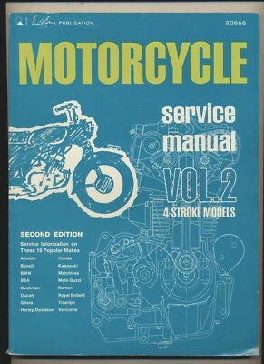 Manual de Servicio Moto Vol. 2 modelos 4 tiempos 2ª edición 1968 Foto 1 de 4