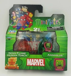 NOVA FLAME HUMAN TORCH & ANNIHILUS MARVEL MINI-MATES WAVE 15 - Imagen 1 de 5