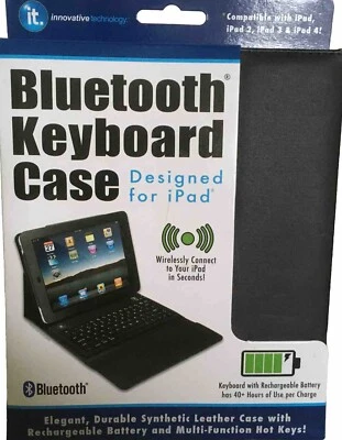 Innovative Technology Black Cover Sleeve w/ Keyboard Apple iPad , other tablets - Image 1 of 4