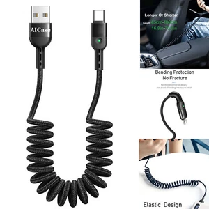 USB A to Type C Charger Cord USB C Fast Charging Cable For iPhone 15 16 Samsung - Picture 1 of 12