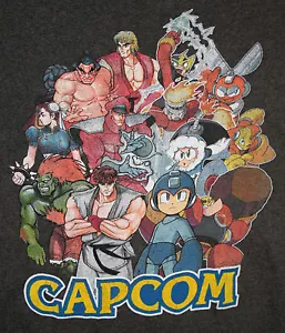 Capcom Character Family Video Game T-Shirt New Sz Medium NOS - Picture 1 of 2