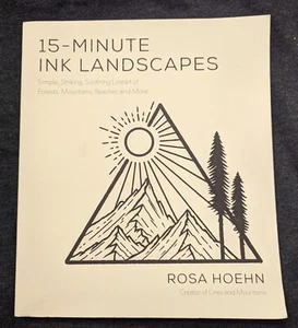 15-minute Ink Landscapes : Simple, Striking, Soothing Lineart of Forests, Mou... - Imagen 1 de 9