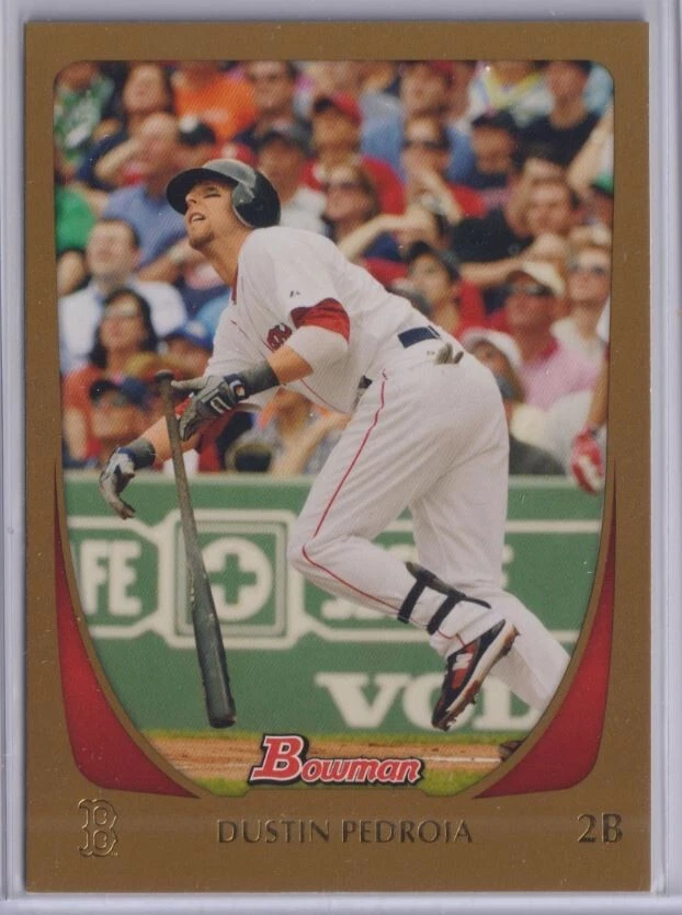 2011 Bowman Gold #26 Dustin Pedroia - Image 1 of 1