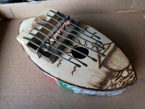 Kalimba Afro Musical Instrument Homemade Metal Wood Decorative 8" Long  - Picture 1 of 6