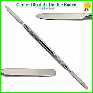 Dental Cement Spatula Mixing Lab Restorative Double Ended Steel Instruments - Picture 1 of 3