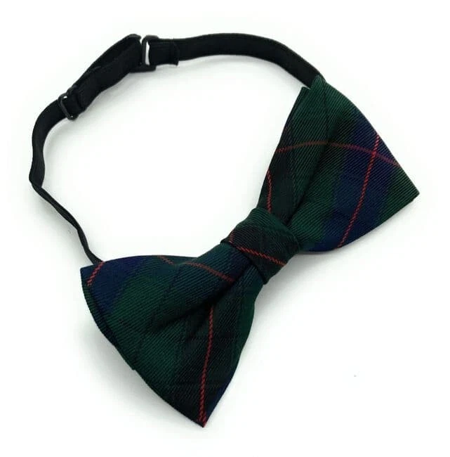 HIGHLAND TWEED Gents Davidson Tartan pre-tied Bow Tie - Made in Scotland
