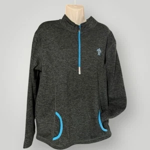 Sudadera Sea Turtle Cuarto Cremallera Coconut Creek Azul Gris Mujer XL Athleisure - Imagen 1 de 14