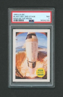 1969 A & BC Man on the Moon - Blast Off - PSA 7 NM - Highest graded - Image 1 of 2