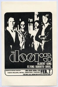 1970 THE DOORS Long Beach Arena Concert Handbill - Picture 1 of 2
