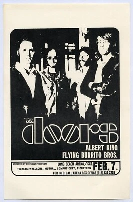 1970 THE DOORS Long Beach Arena Concert Handbill - Image 1 of 2