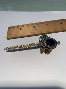 vintage sword fancy pin brooch  - Picture 1 of 5