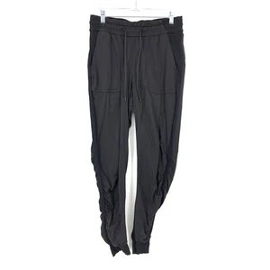 Pantalones de chándal Lululemon Beyond The Studio para mujer talla 8 negros piernas acanaladas - Imagen 1 de 6