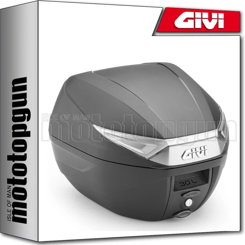 Givi Bauletto Monolock C30NT 30lt Catadiottri Fumè Con Piastra Inclusa