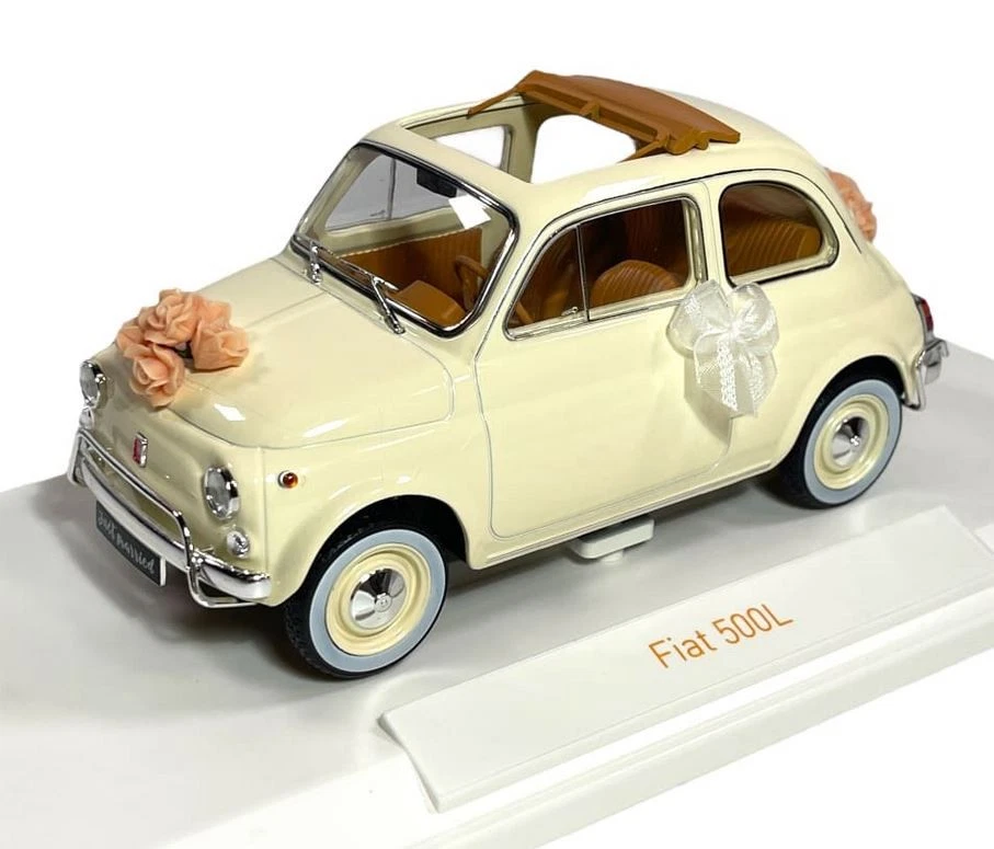 Fiat 500 L 1968 Ivory Wedding gift 1 18 187780 Norev