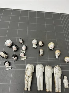 VINTAGE FROZEN CHARLOTTE DOLL LOT CERAMIC CHINA 1800s BOTTLE DIG FIND - Bild 1 von 7
