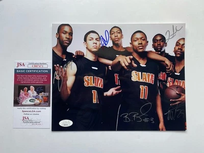 SLAM 2011 баскетбол с автографом подписанная фотография Энтони Дэвис Брэдли Бил - Изображение 1 из 2