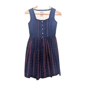 Rare Vintage Austrian Dirndl Dress Oktoberfest Milkmaid  XS Or Girls 12/14 Kibek - Picture 1 of 7