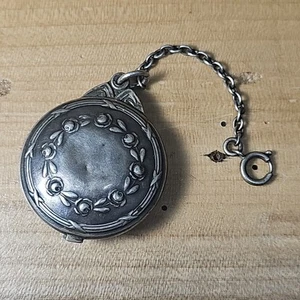 OLD Vintage 900 Silver Slide Locket With Chain 11.8G B173 - Picture 1 of 10