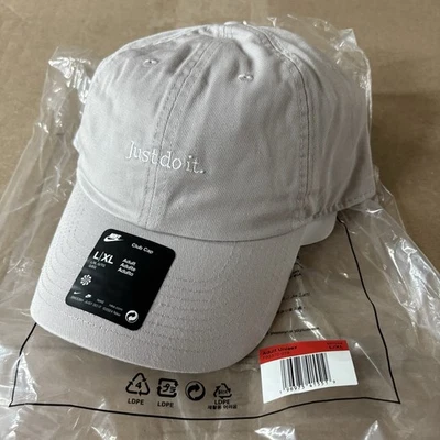 Nike унисекс клуб неструктурированный просто сделай это крышка новый с Ярлыками L/XL платиновый фиолетовый FB5370-019 - Изображение 1 из 4