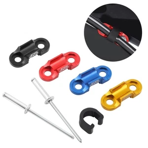 Aluminum Alloy Bicycle Brake Cable Guide Universal Wire Tube Clamp Road Bike - Picture 1 of 16