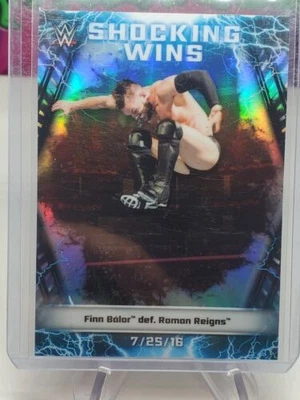 2020 Topps Chrome WWE Wrestling Finn Balor Shocking Wins Insert Card #SW-24 - Image 1 of 4