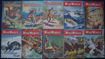 10 Issues of THE WIDE WORLD THE TRUE ADVENTURE MAGAZINE FOR MEN 1950s - Image 1 of 4