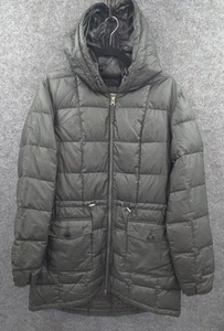 Vintage Eddie Bauer Jacket Womens Goose Down Lightweight Packable EB550 Green - Picture 1 of 16