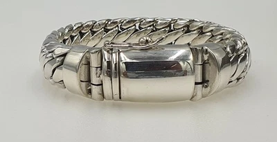 Fettes Panzerarmband 15mm 925er Silber 17-26cm Dreigliedrig schwer Viking Biker - Bild 1 von 4