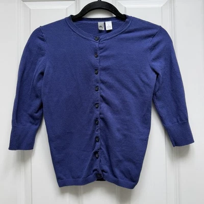 BP 3/4 Sleeve Button Up Cardigan Blue Small - Image 1 of 4