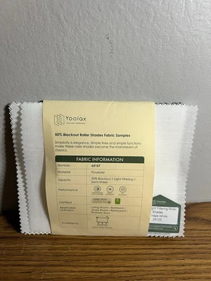 50% Blackout Roller Shades Fabric Samples - Изображение 1 из 3