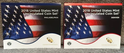2018 Mint Set Complete 20 coins Includes 10 each "D" & "P" Mints w/ Mailing Box - Image 1 of 4