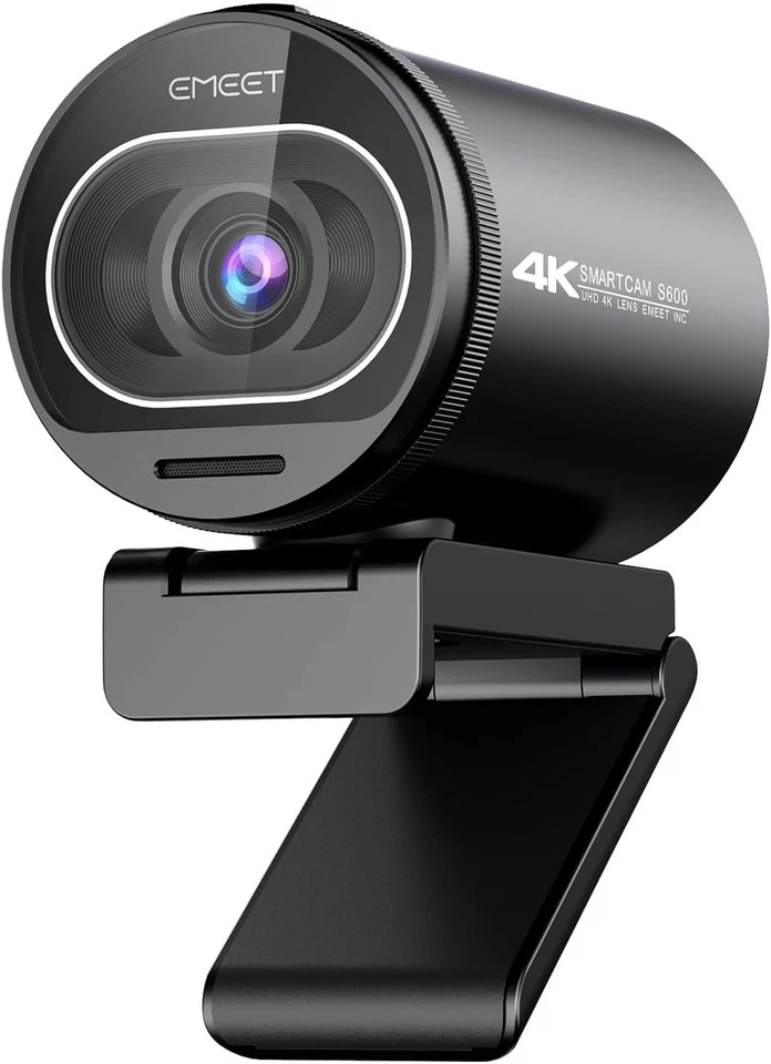 EMEET S600 4K Webcam mit Mikrofon PDAF Autofokus USB Plug & Play Zoom PC Mac - Bild 1 von 4
