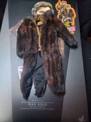 MMS492 1/6 Scale 1:6 Hot Toys Star Wars Han Solo Deluxe Fur Coat Custom Kitbash - Image 1 of 4