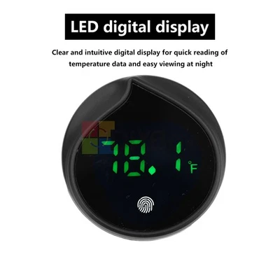 Digital Thermometer LED Fish Tank Aquarium Temperature Gauge with Touch Screen - Image 1 of 4