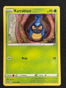 Karrablast 015/172 Brilliant Stars non-holo ~ sowsow Art ~ Pokemon TCG - Picture 1 of 1