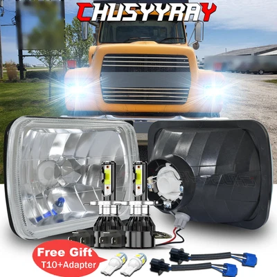 Par de faros LED altos/bajos de 5x7"" 7x6"" para Ford L8000 Aerostar 1986-1997 Foto 1 de 4