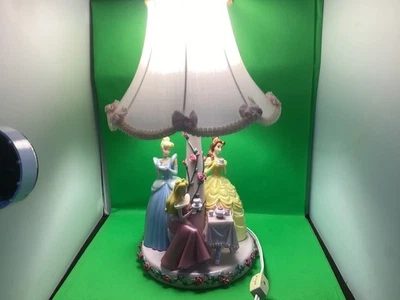 Vintage Disney Princess Lamp Cinderella Sleeping Beauty Belle Tea Party 16" - Image 1 of 4