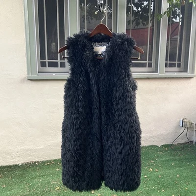 Michael Kors искусственного меха жилет размер маленький пейсли подкладка. СКАЗОЧНЫЙ! - Изображение 1 из 4