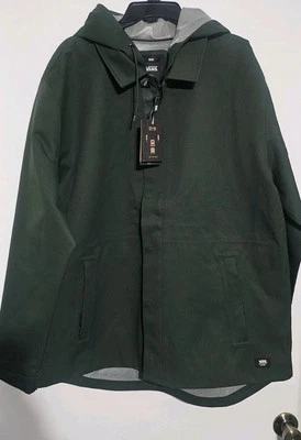 Vans Sanderson MTE 2 Coaches Jacket  Waterproof Green Men Size Small NWT - Image 1 of 4