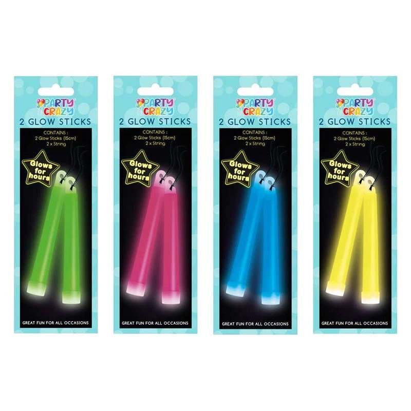 Paquete de 2 palos brillantes de fiesta - artículo único barra brillante neón colores brillantes festival Foto 1 de 1
