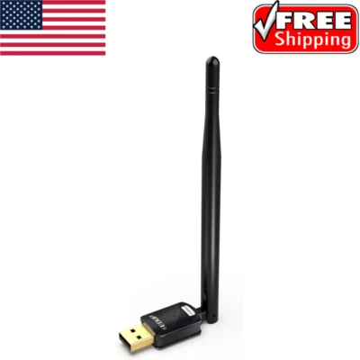 USB WIFI ADAPTER for PC Computer Wireless Network Dongle High Gain Antenna. - Image 1 of 4
