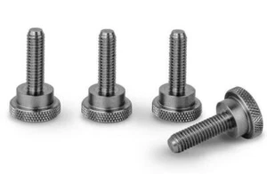 PrecisionGeek Stainless Steel M8 x 19mm Knurled Thumb Shoulder Screws (Set of 4) - Picture 1 of 2
