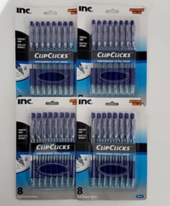32 - Blue Ball Point Ink Office Pens - 1.0MM COMFORT GRIP PEN Inc. ClipClicks - Picture 1 of 4