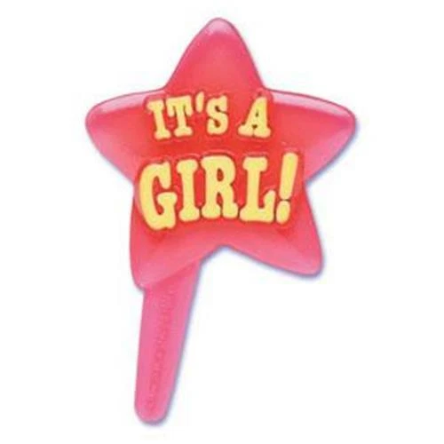 46 selecciones de cupcakes Puffy Star It's a Girl or It's a BOY en rosa o azul Foto 1 de 1