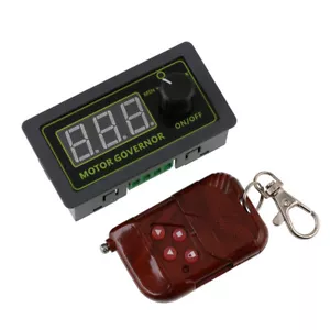 DC 7-60V Digital Display PWM Brushed Motor Speed Controller w/ Wireless Remote - Picture 1 of 6