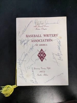 Earl Weaver Larry Doby HOF and Stars Autographed Program JSA COA Signed - Image 1 of 4