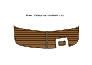 Rinker 250 Fiesta Vee Swim Platform Step Pad Boat EVA Foam Teak Deck Floor Mat - Picture 1 of 24