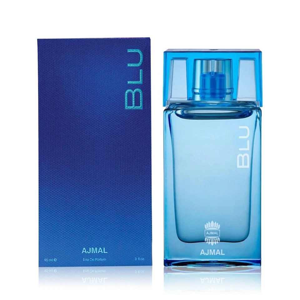 Ajmal Blu Cologne for Men Eau De Parfum 3 Oz 90 Ml Spray