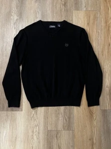 Chap V Neck Sweater Navy Medium  - Picture 1 of 2