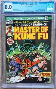 Shang-Chi Master of Kung Fu Special Marvel Edition 15 1973 1st Shang-Chi CGC 8.0 - Picture 1 of 1